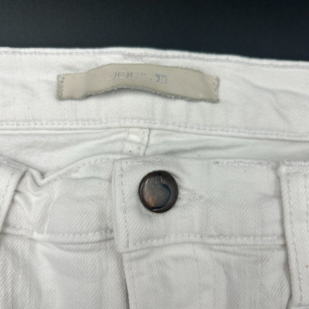 Joe’s Jeans White Straight Ankle High Rise Denim Sz 28 Made in USA - Picture 4 of 5